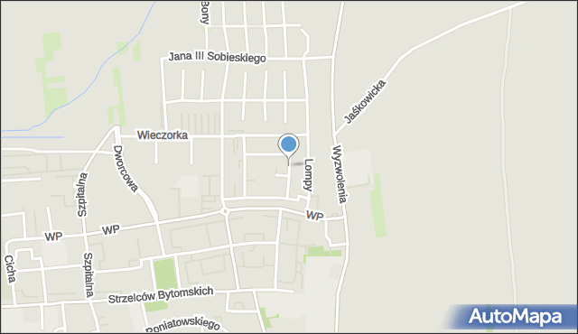 Pyskowice powiat gliwicki, Matejki Jana, mapa Pyskowice powiat gliwicki