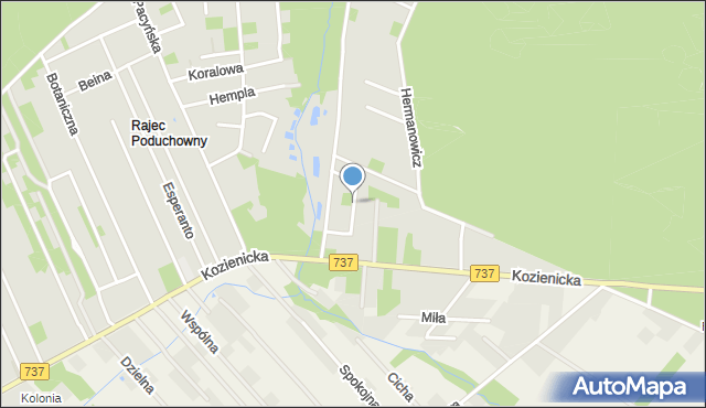 Radom, Małopolska, mapa Radomia