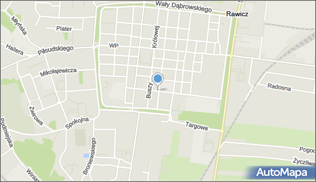 Rawicz, Marcinkowskiego Karola, mapa Rawicz