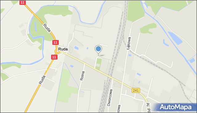 Rogoźno powiat obornicki, Magazynowa, mapa Rogoźno powiat obornicki