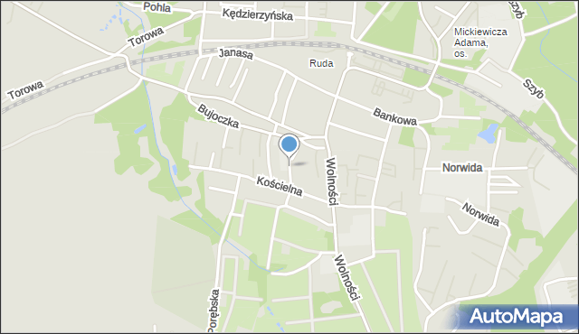 Ruda Śląska, Macieja, mapa Rudy Śląskiej