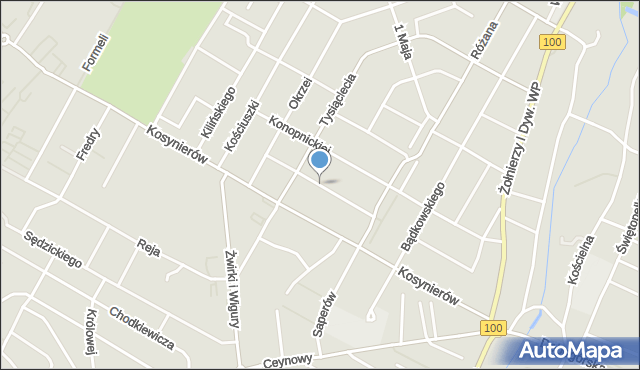 Rumia, Majkowskiego Aleksandra, dr., mapa Rumia