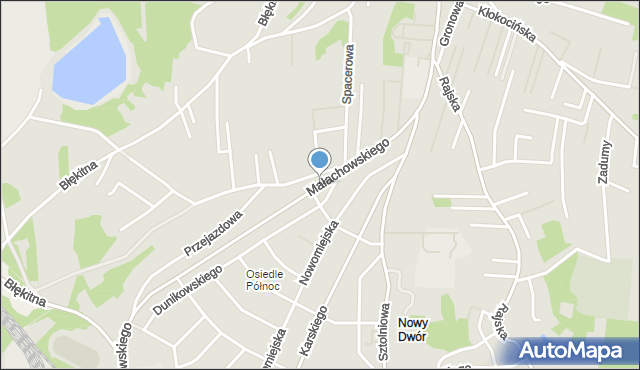 Rybnik, Małachowskiego Stanisława, mapa Rybnika