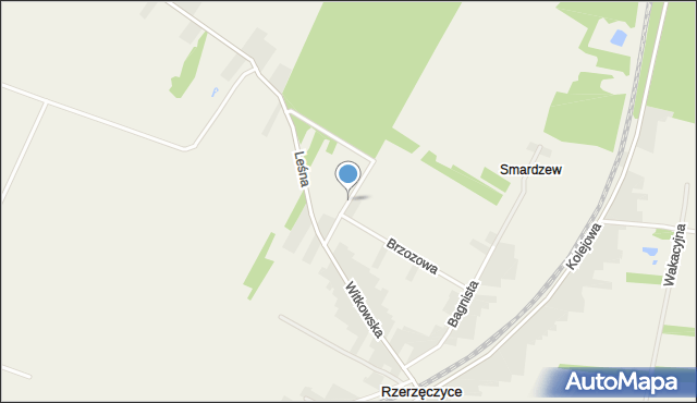 Rzerzęczyce, Malownicza, mapa Rzerzęczyce