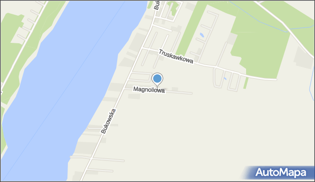 Sapowice, Magnoliowa, mapa Sapowice