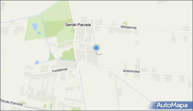 Seroki-Parcela, Makowa, mapa Seroki-Parcela