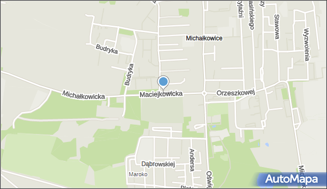 Siemianowice Śląskie, Maciejkowicka, mapa Siemianowice Śląskie