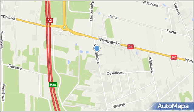 Stare Opole, Mazowiecka, mapa Stare Opole