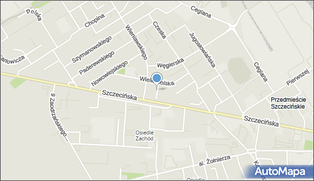 Stargard, Mazowiecka, mapa Stargard