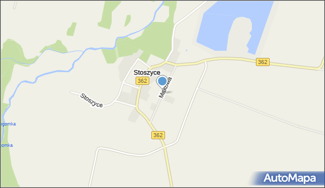 Stoszyce, Makowa, mapa Stoszyce