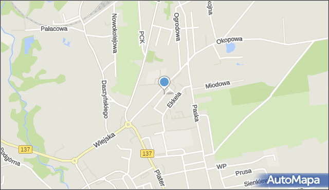 Sulęcin, Malinowskiego Władysława, mapa Sulęcin