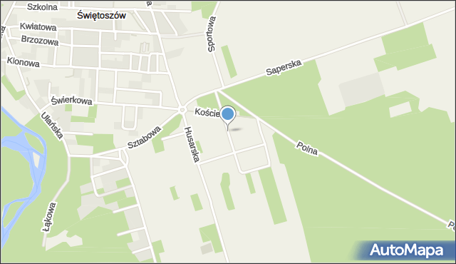 Świętoszów, Marszowa, mapa Świętoszów