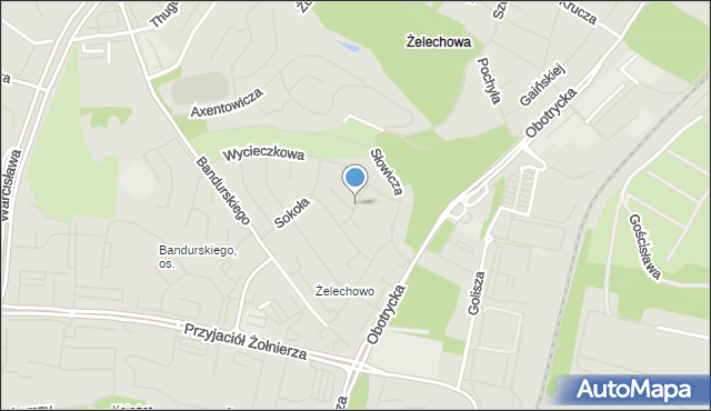 Szczecin, Mańkowskiego Alfonsa, ks., mapa Szczecina