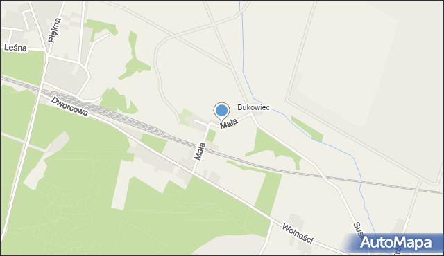 Szymiszów, Mała, mapa Szymiszów