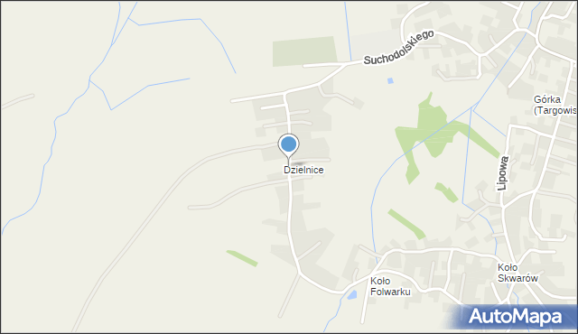 Targowiska, Markiewicza Bronisława, bł. ks., mapa Targowiska