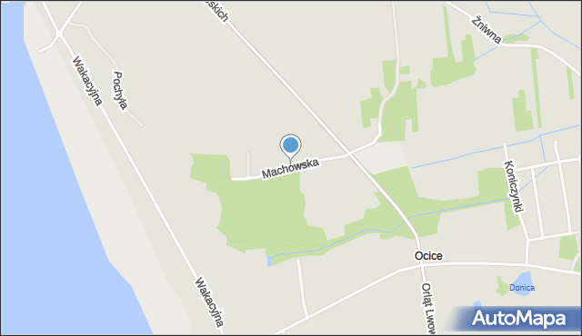 Tarnobrzeg, Machowska, mapa Tarnobrzegu