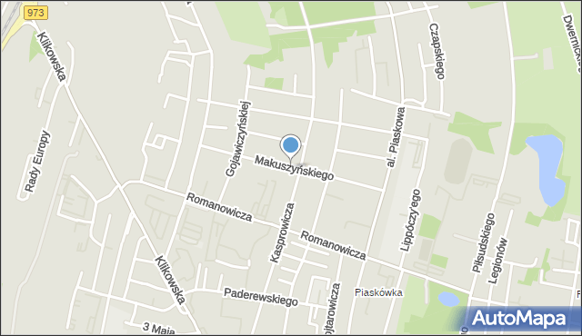 Tarnów, Makuszyńskiego Kornela, mapa Tarnów