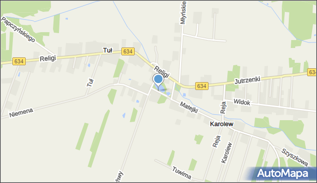 Tuł, Matejki Jana, mapa Tuł