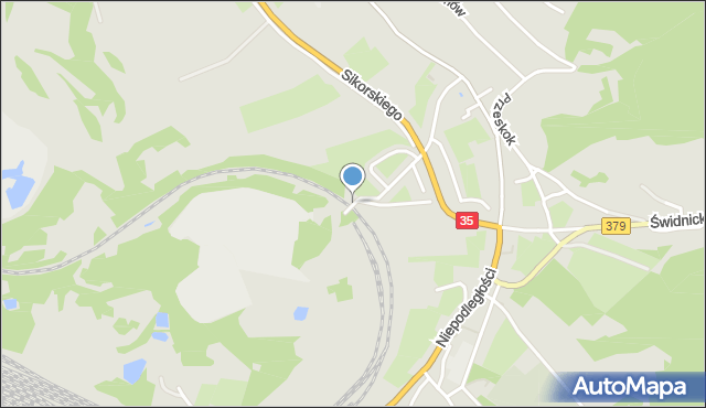 Wałbrzych, Małopolska, mapa Wałbrzycha