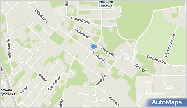 Warszawa, Majorki, mapa Warszawy