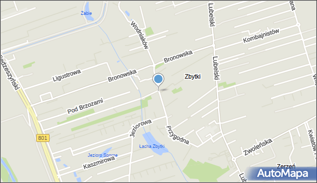 Warszawa, Masłowiecka, mapa Warszawy