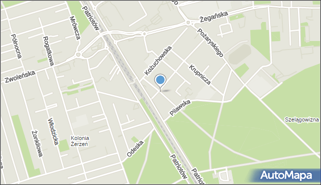 Warszawa, Maciejowicka, mapa Warszawy