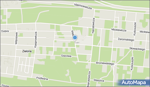 Warszawa, Matejki Jana, mapa Warszawy