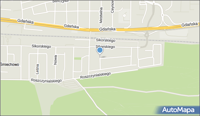 Wejherowo, Matejki Jana, mapa Wejherowo