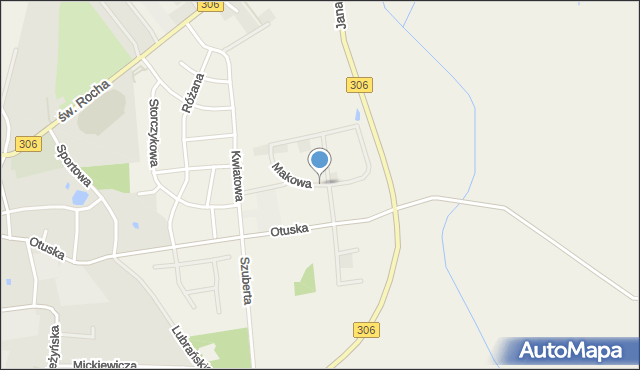 Wielka Wieś gmina Buk, Makowa, mapa Wielka Wieś gmina Buk