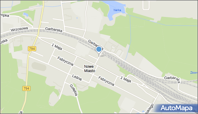 Wolbrom, Magazynowa, mapa Wolbrom