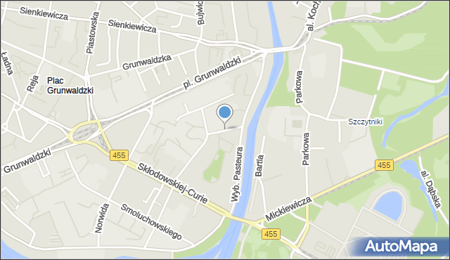 Wrocław, Marcinkowskiego Karola, mapa Wrocławia