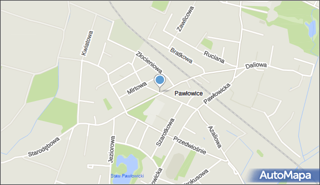 Wrocław, Malwowa, mapa Wrocławia