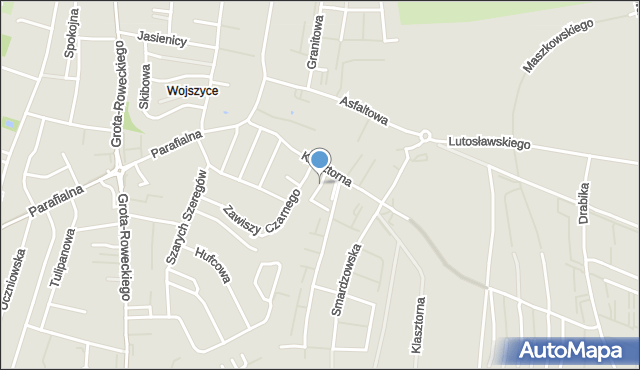 Wrocław, Małkowskiego Andrzeja, mapa Wrocławia