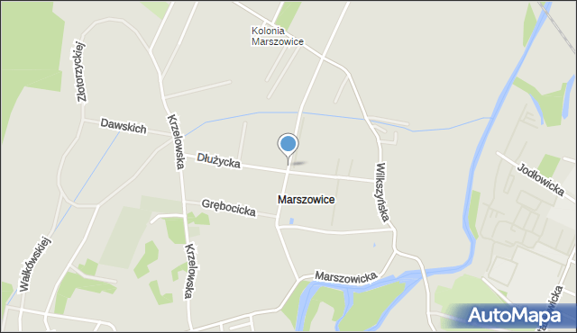 Wrocław, Małomicka, mapa Wrocławia