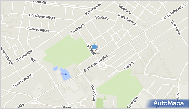 Września, Makowskiego Tadeusza, mapa Wrześni