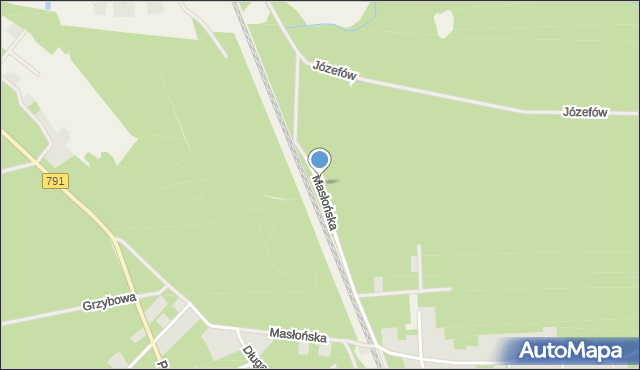 Żarki-Letnisko, Masłońska, mapa Żarki-Letnisko