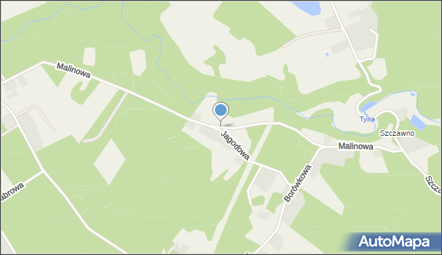 Żórawie, Malinowa, mapa Żórawie