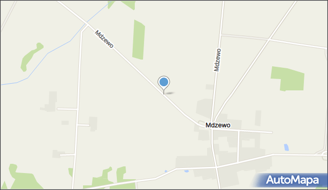 Mdzewo, Mdzewo, mapa Mdzewo