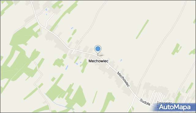 Mechowiec, Mechowiec, mapa Mechowiec