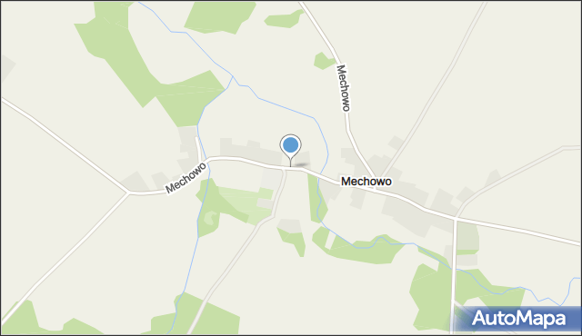 Mechowo gmina Golczewo, Mechowo, mapa Mechowo gmina Golczewo