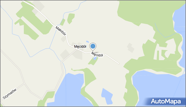 Męcidół, Męcidół, mapa Męcidół