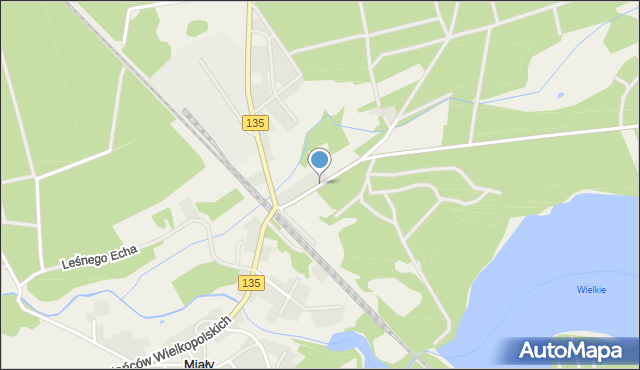 Miały, Mężykowska, mapa Miały