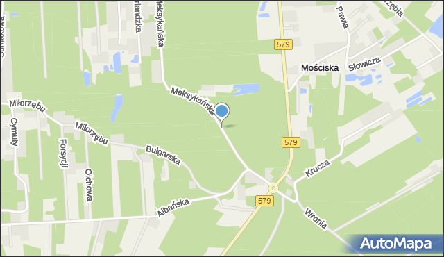 Mościska gmina Grodzisk Mazowiecki, Meksykańska, mapa Mościska gmina Grodzisk Mazowiecki