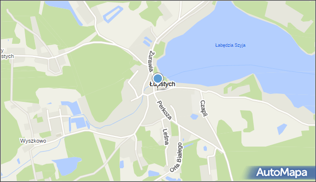 Olsztyn, Mewy, mapa Olsztyna