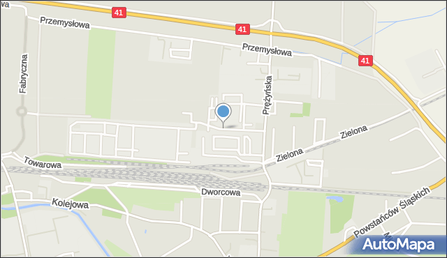 Prudnik, Meblarska, mapa Prudnik