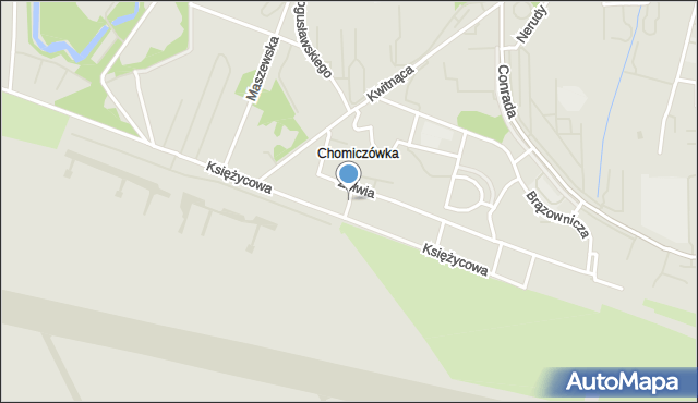 Warszawa, Melioracyjna, mapa Warszawy