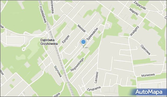 Warszawa, Messal Lucyny, mapa Warszawy