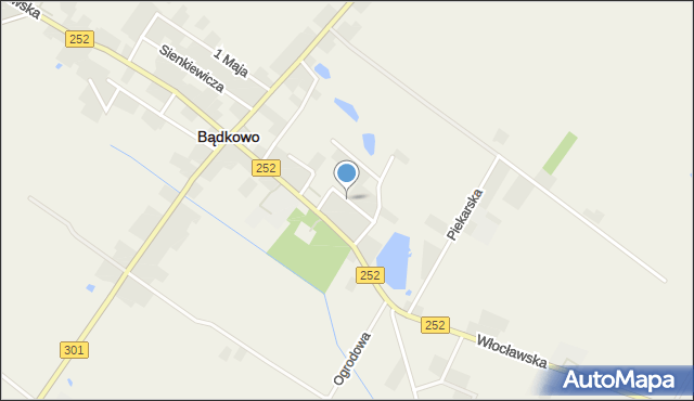 Bądkowo powiat aleksandrowski, Mickiewicza Adama, mapa Bądkowo powiat aleksandrowski