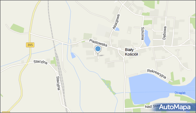 Biały Kościół gmina Strzelin, Miętowa, mapa Biały Kościół gmina Strzelin