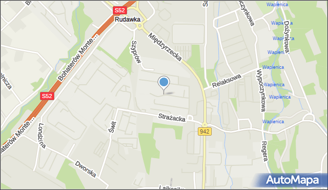 Bielsko-Biała, Mielnickiego Stanisława, mapa Bielsko-Białej